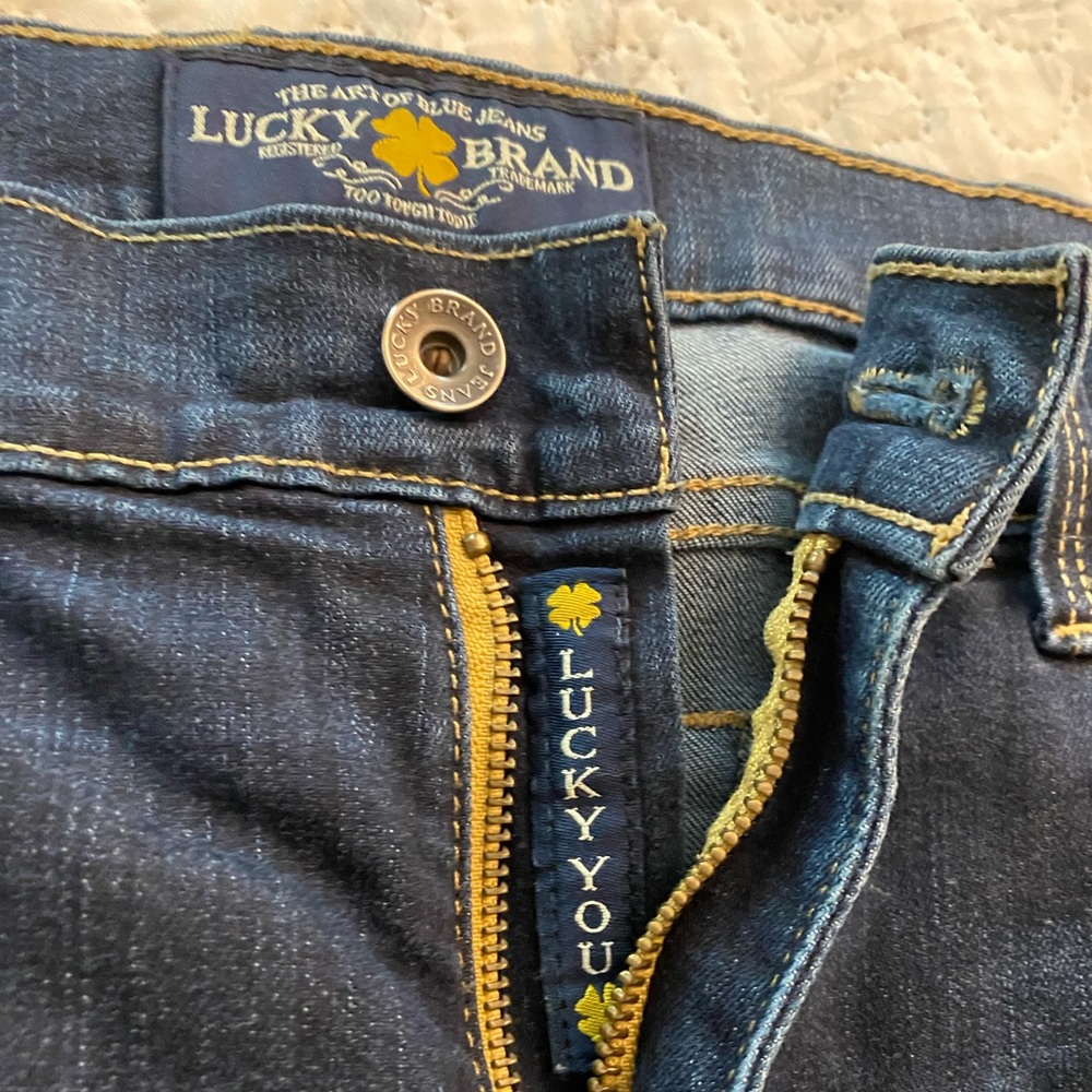 Lucky Brand Dark Blue Sofia Skinny Jeans